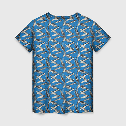 Женская футболка Рыболовные Приманки / 3D-принт – фото 2