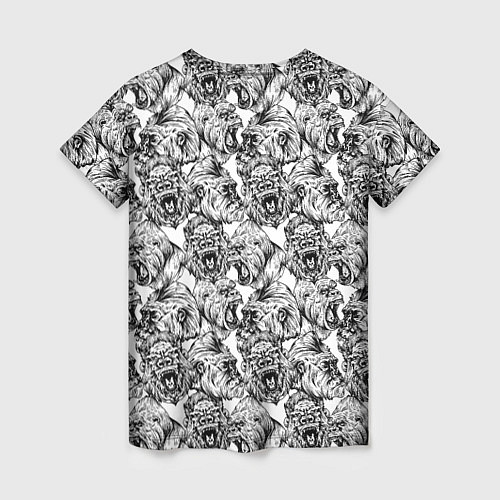 Женская футболка Злые Гориллы - Паттерн / 3D-принт – фото 2