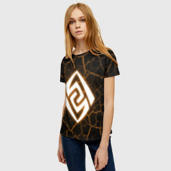 Футболка женская ГЕО GEO СТИХИЯ, цвет: 3D-принт — фото 2