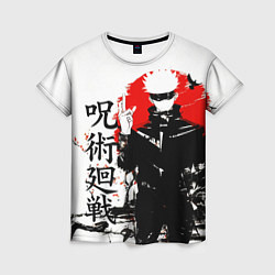 Футболка женская Сатору, Jujutsu Kaisen, цвет: 3D-принт