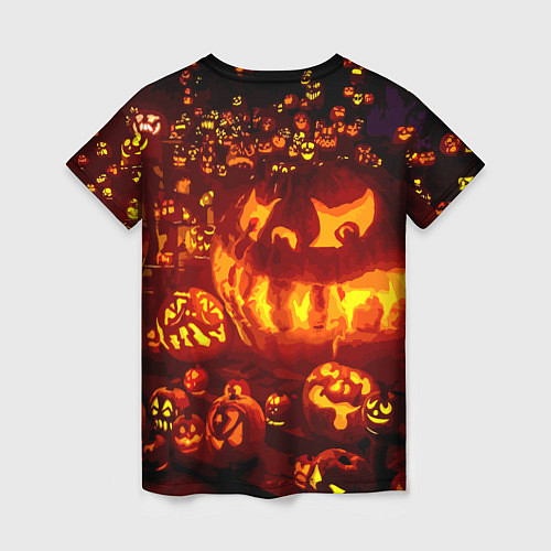 Женская футболка Тыквы на Хэллоуин / 3D-принт – фото 2