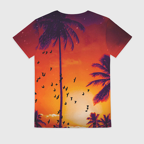 Женская футболка РАЙСКОЕ НАСЛАЖДЕНИЕ / 3D-принт – фото 2