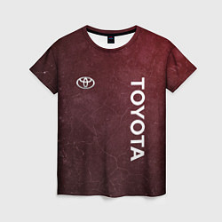 Женская футболка TOYOTA RED GRUNGE