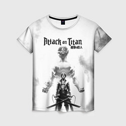 Женская футболка Эрен и Титан Атака титанов