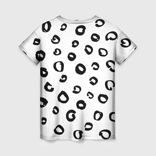 Женская футболка Леопардовый окрас / 3D-принт – фото 2