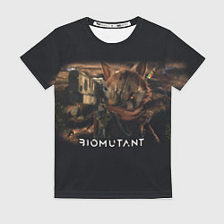 Футболка женская Biomutant Биомутант с оружием, цвет: 3D-принт