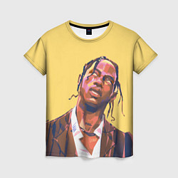 Женская футболка Travis art