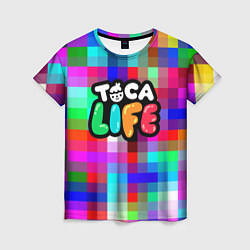 Футболка женская Toca Life: Pixels, цвет: 3D-принт