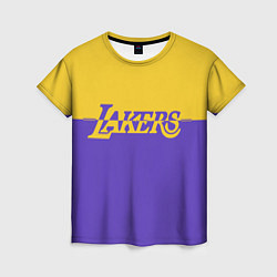 Футболка женская KobeBryant Los Angeles Lakers,, цвет: 3D-принт