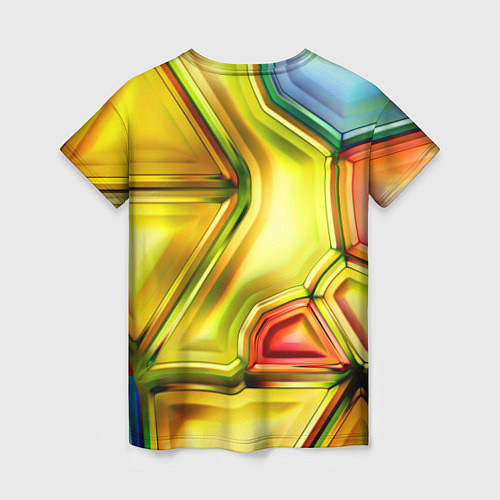 Женская футболка Абстрактная абстракция / 3D-принт – фото 2