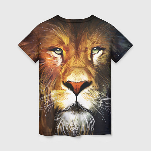 Женская футболка Лев царь зверей / 3D-принт – фото 2
