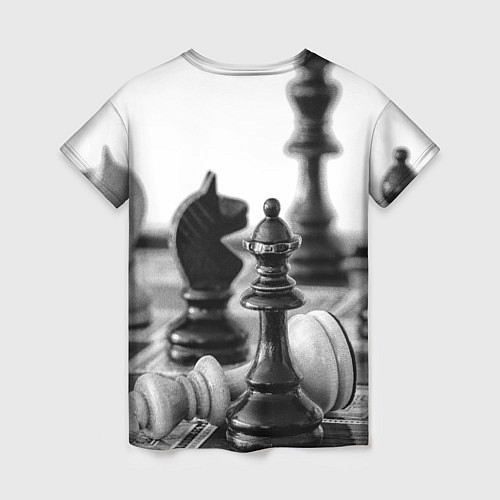 Женская футболка Шах и мат Шахматы / 3D-принт – фото 2