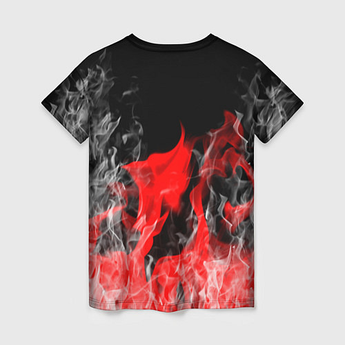 Женская футболка Чёрный клевер: Пламя / 3D-принт – фото 2