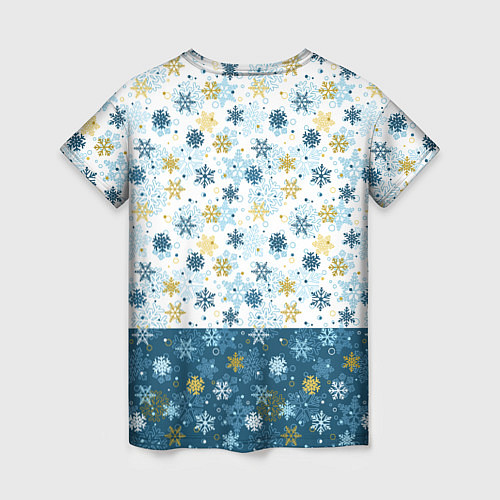 Женская футболка Весёлый Оленёнок / 3D-принт – фото 2