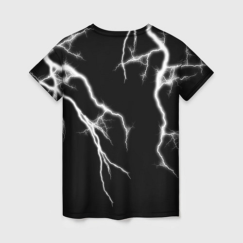 Женская футболка GHOSTEMANE Lightning Гостмейн Молния Надпись / 3D-принт – фото 2