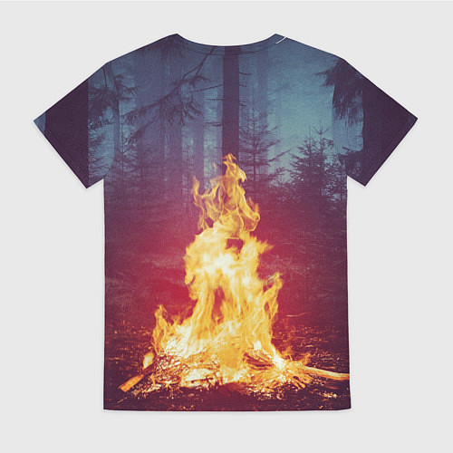 Женская футболка Пикник в лесу / 3D-принт – фото 2