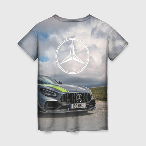 Женская футболка Mercedes V8 Biturbo Racing Team AMG / 3D-принт – фото 2