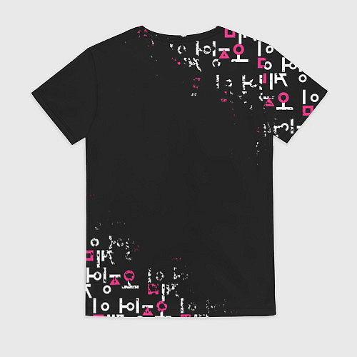 Женская футболка Игра в кальмара: Вертикальное лого / 3D-принт – фото 2