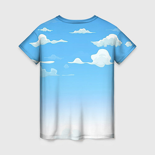 Женская футболка Летнее небо / 3D-принт – фото 2