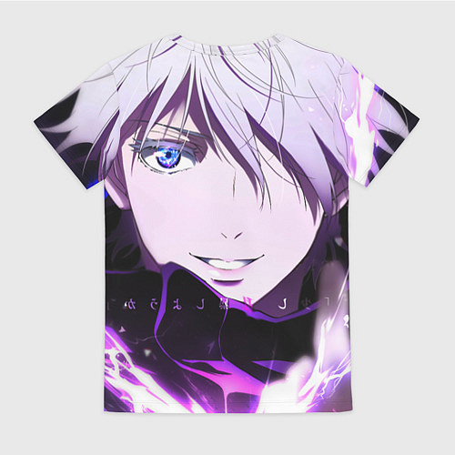 Женская футболка Сатору Гото кастует заклинание / 3D-принт – фото 2