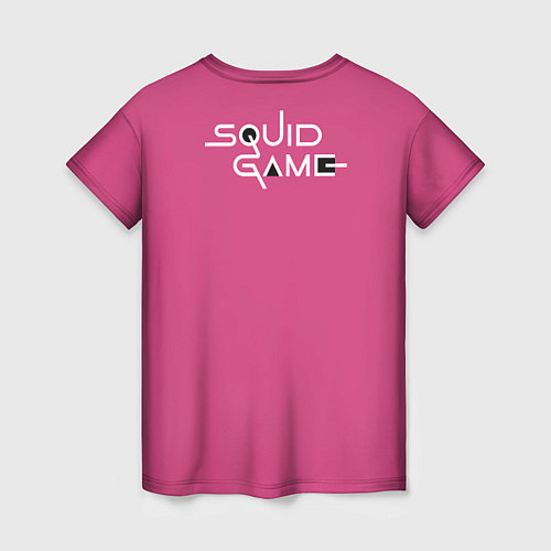 Женская футболка Игра в кальмара: логотип / 3D-принт – фото 2