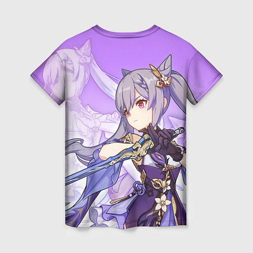 Женская футболка Геншин импакт: Кэ Цин / 3D-принт – фото 2