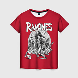 Футболка женская BW Ramones, цвет: 3D-принт