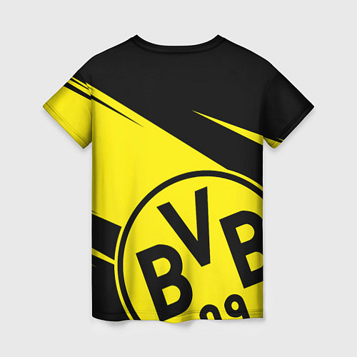 Женская футболка BORUSSIA BVB 09 LOGO / 3D-принт – фото 2