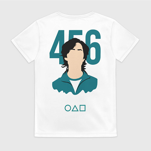 Женская футболка Squid game - Сон Ки Хун 456 / 3D-принт – фото 2
