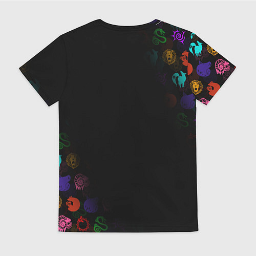 Женская футболка МЕЛИОДАС 7 СМЕРТНЫХ ГРЕХОВ ЦВЕТНОЙ / 3D-принт – фото 2