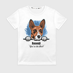 Футболка женская Собака Басенджи, цвет: 3D-принт