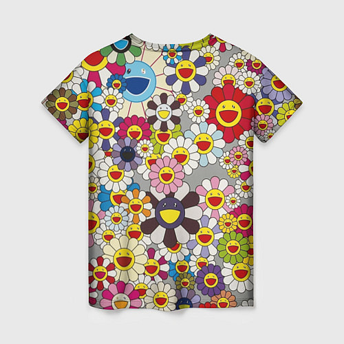 Женская футболка Flower Superflat, Такаши Мураками / 3D-принт – фото 2