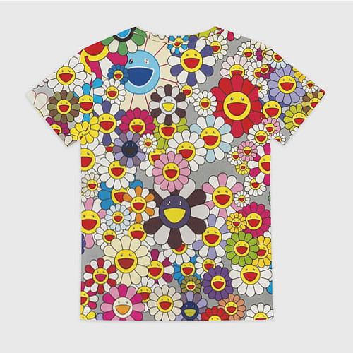 Женская футболка Flower Superflat, Такаши Мураками / 3D-принт – фото 2
