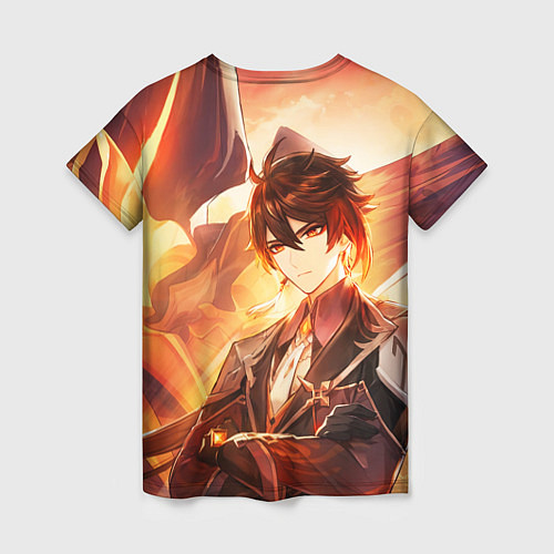 Женская футболка Genshin Impact: Zhongli / 3D-принт – фото 2