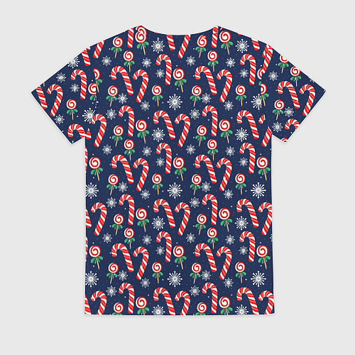 Женская футболка Christmas Candy / 3D-принт – фото 2