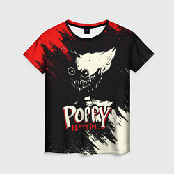 Футболка женская Poppy Playtime: Red & Black, цвет: 3D-принт