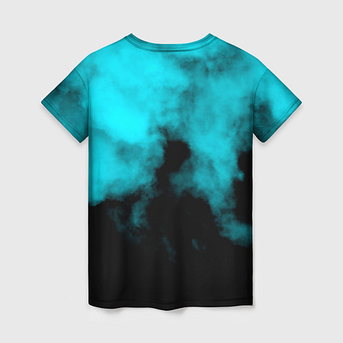 Женская футболка Мэттью Беллами бирюзовый туман Muse / 3D-принт – фото 2