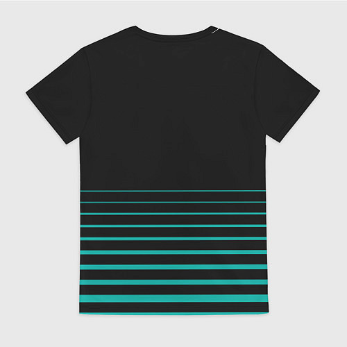 Женская футболка Merсedes PETRONAS F1 / 3D-принт – фото 2