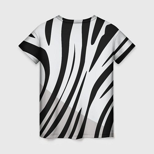 Женская футболка Забавный Белый тигр / 3D-принт – фото 2