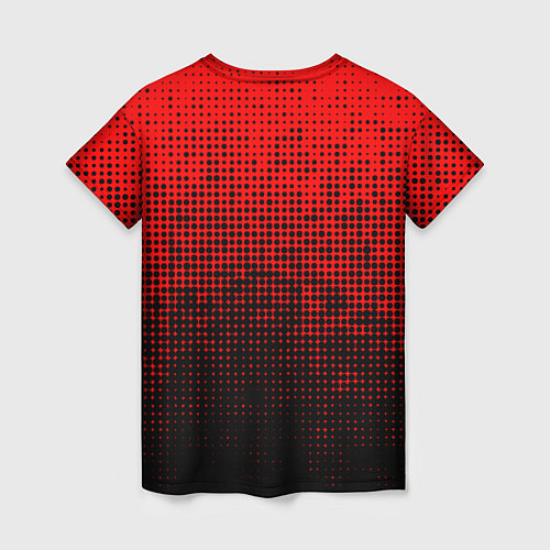 Женская футболка MU red-black / 3D-принт – фото 2