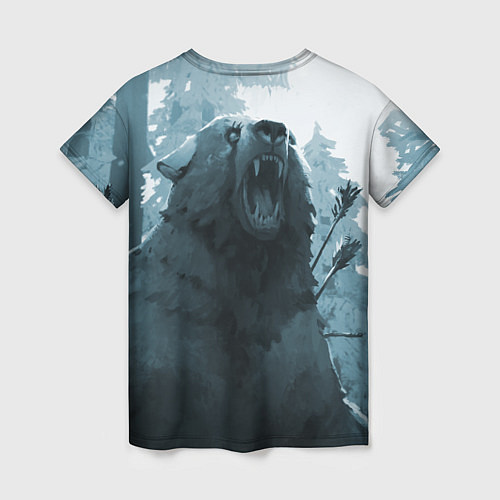 Женская футболка The Long Dark медведь / 3D-принт – фото 2