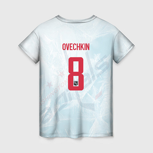 Женская футболка Washington Capitals Ovi8 Ice theme / 3D-принт – фото 2