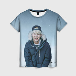 Футболка женская MIN YOONGI BTS WINTER, цвет: 3D-принт