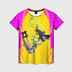 Женская футболка Летящая Джинкс