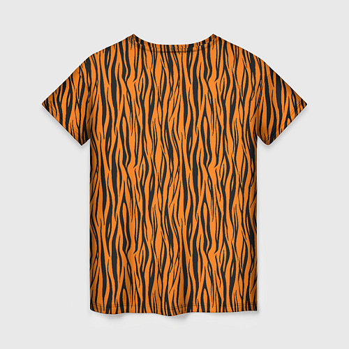 Женская футболка Тигровые Полосы / 3D-принт – фото 2