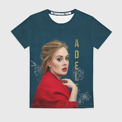 Футболка женская Portrait Adele, цвет: 3D-принт