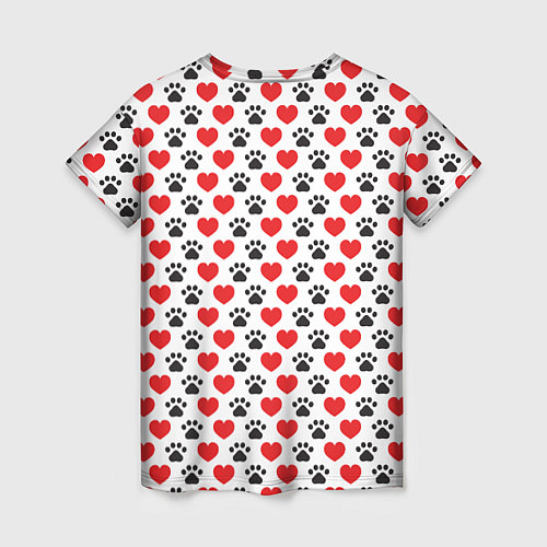 Женская футболка Четвероногий Любимец / 3D-принт – фото 2