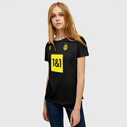 Футболка женская Haaland 9 - Borussia Dortmund, цвет: 3D-принт — фото 2