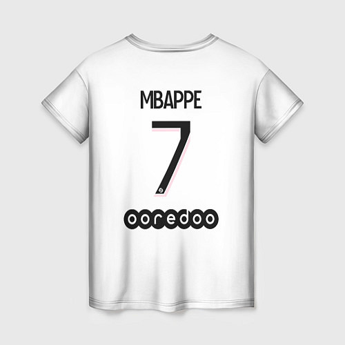 Женская футболка Mbappe 7 PSG Pink Theme / 3D-принт – фото 2