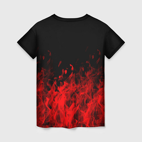 Женская футболка Гражданская оборона пламя / 3D-принт – фото 2